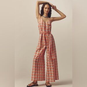 Corey Lynn Calter V-Neck Waistless Jumpsuit